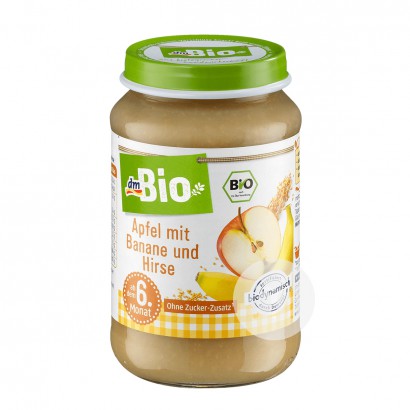 [2 pieces]DmBio German Organic Apple Banana Millet Mix Puree over 6 months old