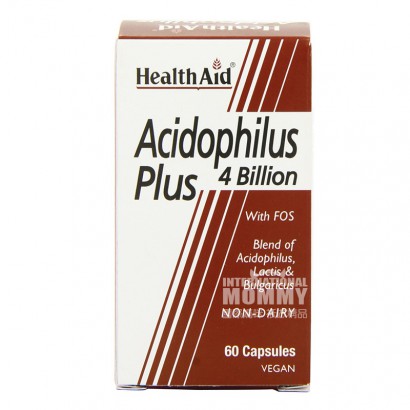 HealthAid England Upgraded Lactobacillus (4 billion) Vegetarian Capsules