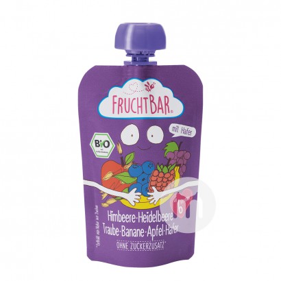 FRUCHTBAR German Organic Fruit Oatmeal Puree Sucking over 6 months old 100g*8