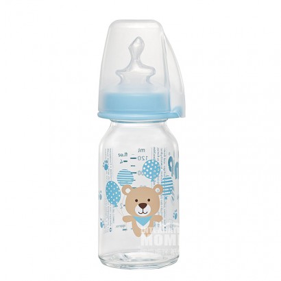 Nip Germany standard diameter anti swelling and anti dropping glass bottle 125ml 0-6 months