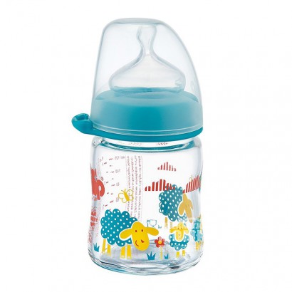 Nip Germany wide diameter anti flatulence and anti falling glass bottle 120ml, over 0 months