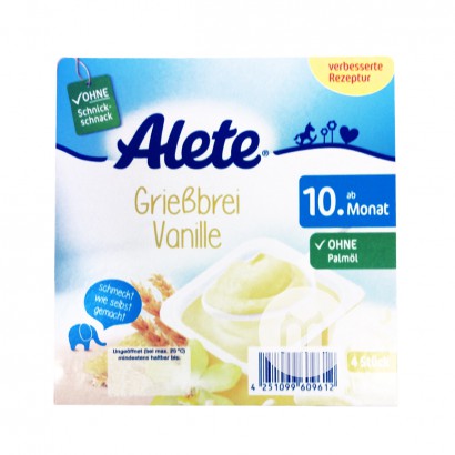 [2 pieces]Nestle German Alete Series Semolina Vanilla Milk Cup 400g