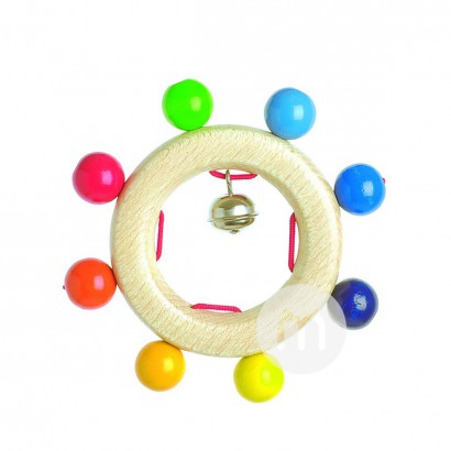 Heimess Germany baby wooden rainbow hand bell
