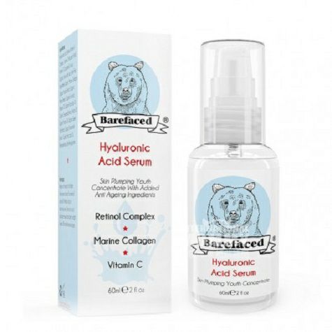 Barefaced British hyaluronic acid e...