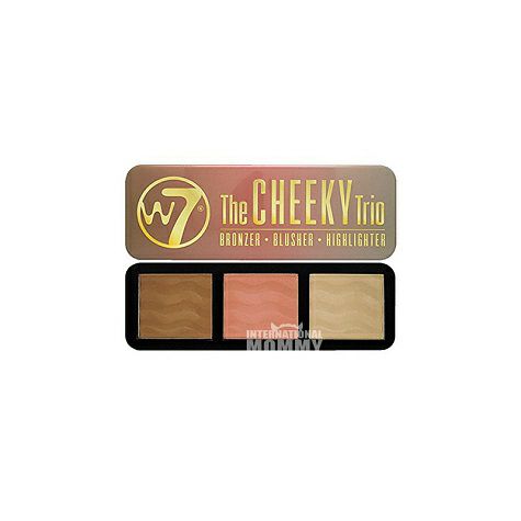 W7 British three-color blush palett...
