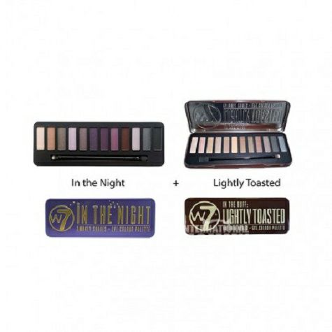 W7 British twelve color eye shadow ...