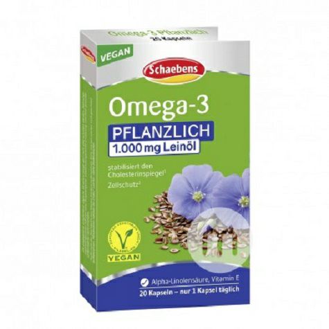 Schaebens Germany flaxseed oil caps...