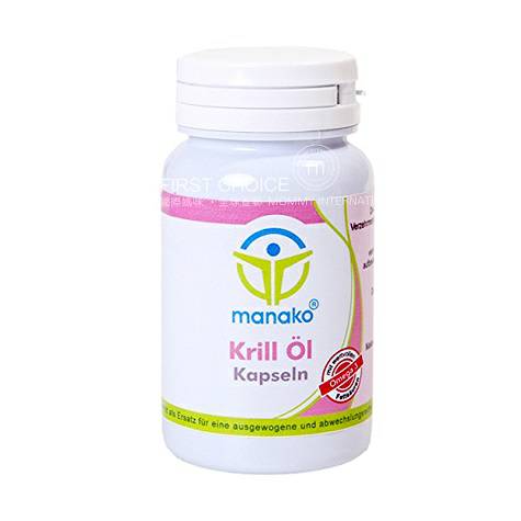 Manako German Krill Oil Capsules Or...