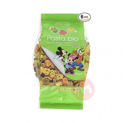 Dalla Costa Italian Dalla Costa Organic Baby Three-color Mickey Mouse Noodles 6 Packs Original Overseas