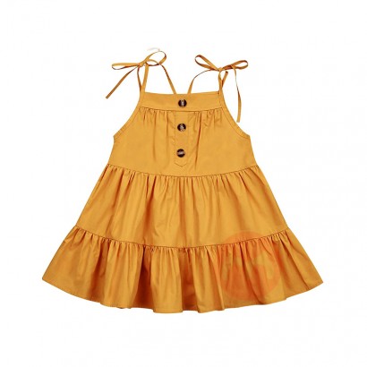 0-18 Months Online Comfortable Ribbons Sleeveless Kids Baby Girl Dress Summer Clothing