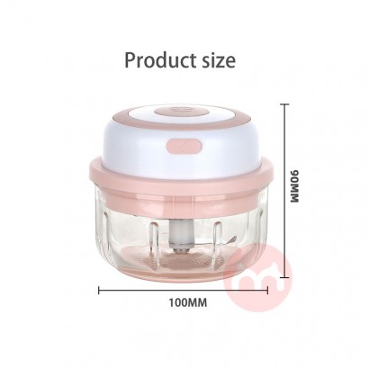 Manenda Kitchen table top green cover high speed 150ml portable wireless USB vegetable garlic food electric mini helicop