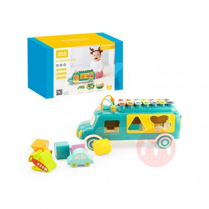 Kidewan Mini Xylophone Musical Instrument School Bus Blocks Sorter Learning Music Toy For Kids Toddlers