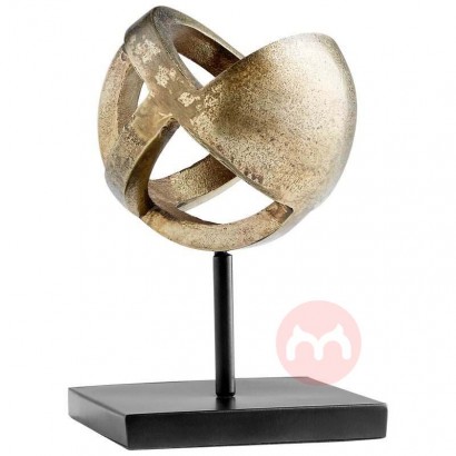 HWC Aluminum and gold decorative sculpture Modern Home Decoration Figurine