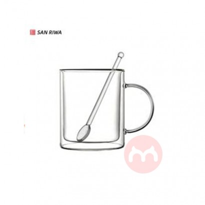 hebei kitchen  tabletop Transparent Borosilicate Glass Handgrip Tea Coffee Cup Espresso Mugs Double Wall Glass Cup With 