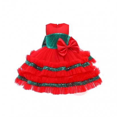 LZH Christmas Girl Dresses Kids Birthday Party Gown Toddlers Girls Wedding Pageant Princess Dress
