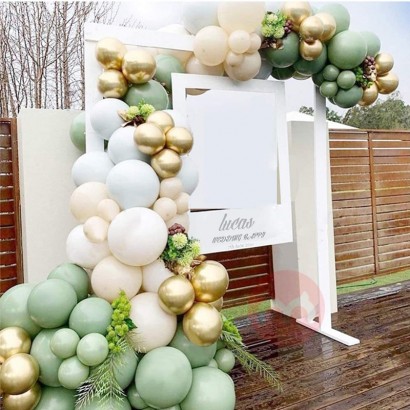 yepanda Party balloon Kit Double Stuffed Double Dusty Rose gold Ballons Garland for Wedding Birthday globs party decorat