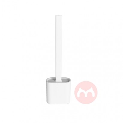 Tpr Silicone Flat Cleaning Head Toilet Brush With Holder