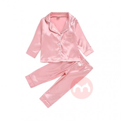 Satin 2-piece silk pajamas for toddlers