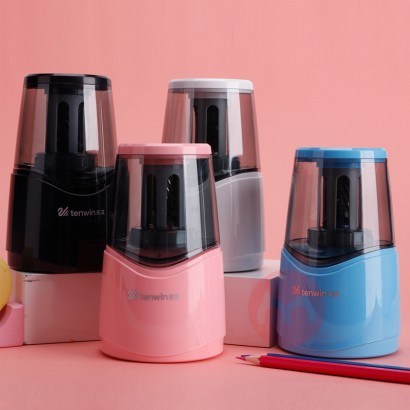Tenwin Rechargeable Helical Blade Pencil Sharpener Home And School Stationery In Multi Colors