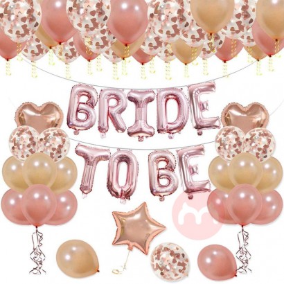 PAFU Bridal Shower Party Decoration Heart Confetti Balloo
