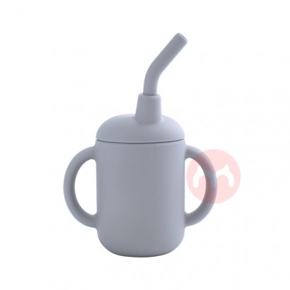 Collapsible splash proof straw cup