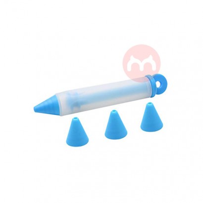 Portable silicone cake decorating pen