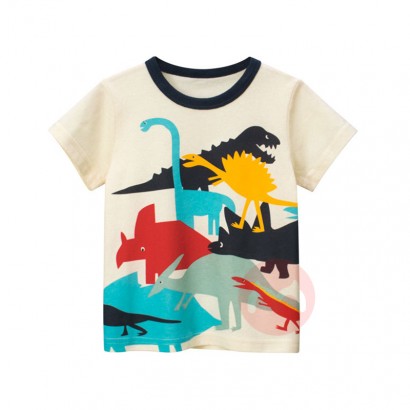 27kids Cartoon Children's T-shirt o short-sleeved boy's T-shirt