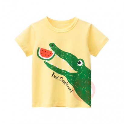 27kids Boys summer cool fashion cotton knitted T-shirt