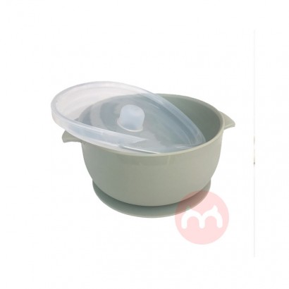 Baby feeding silicone suction cup bowl with cover