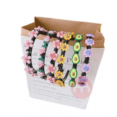 Cute cartoon flower children bangs hairpin