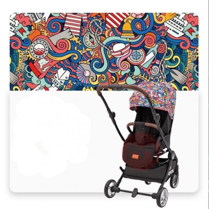 Justyes Baby Dolphins bidirectional folding baby stroller