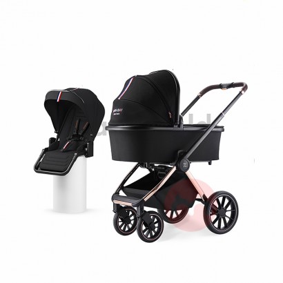 Hagaday Two-way lightweight sit-down and lie-down with one key folding high view baby stroller sleeping basket