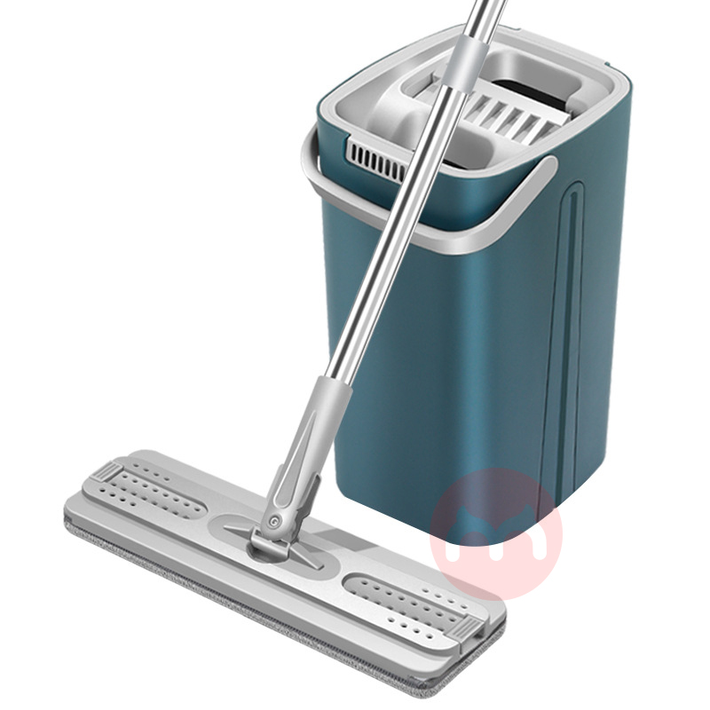 Hand washing flat mop bucket 360 ro...