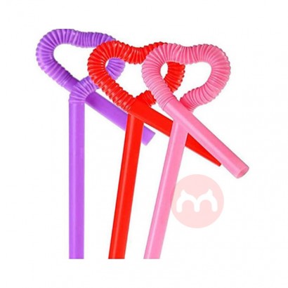 Disposable plastic straw color