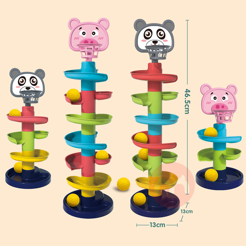 Spiral tower whirlpool ball track s...