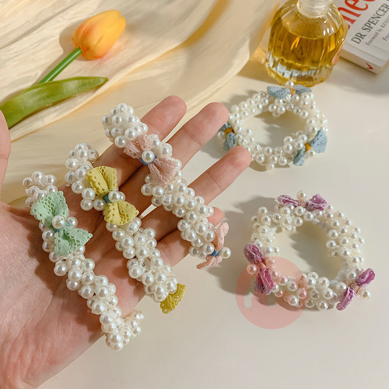 [3 sets] XUFANG sweet bow pearl hai...