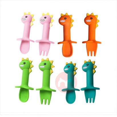 Silicone dinosaur cartoon spoon and...