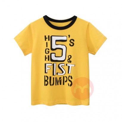 27kids Cotton knit cartoon t-shirt ...