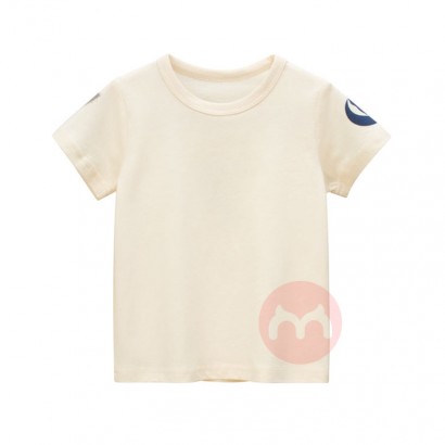 27kids Plain knitted fabric t-shirt...