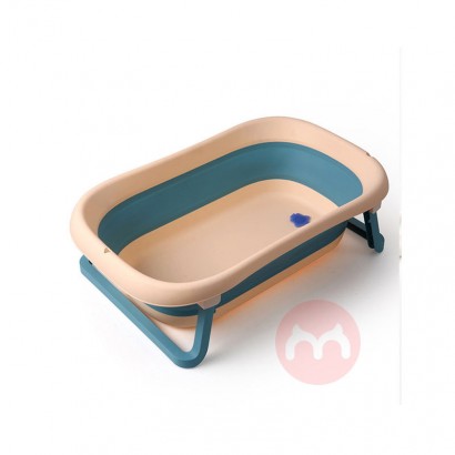 Folding plastic baby bathtub