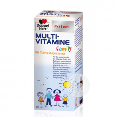 Doppelherz German System Series Anak Dewasa Suplemen Energi Cair Oral Multivitamin Versi Luar Negeri
