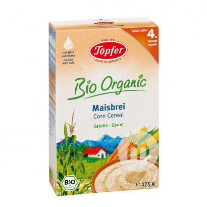[4 buah] Topfer Jerman Organik Wortel Jagung Bihun Lebih dari 4 bulan ...