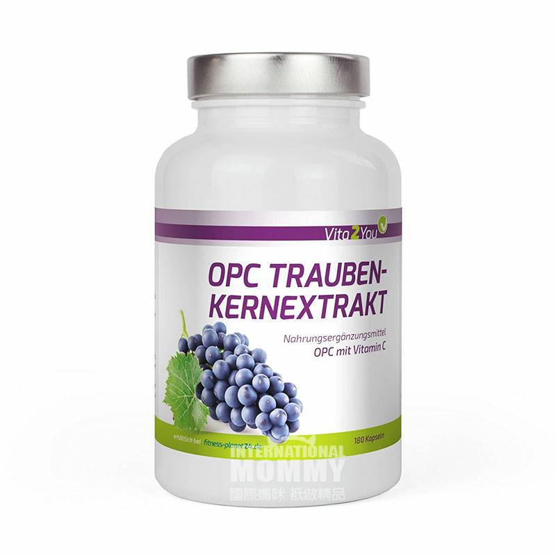 Vita2You Jerman Grape Seed Extract Capsule Versi Luar Negeri