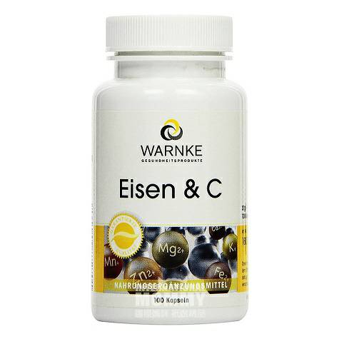 WARNKE Vitamin C Jerman dan Kapsul Besi Versi Luar Negeri