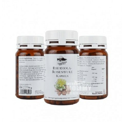 Krauterhandel Sankt Anton 120 Rhodiola Capsules Overseas Edition