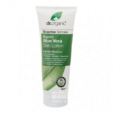 Dr.organic British Natural Aloe Losion Pelembab Tubuh Versi Luar Neger...