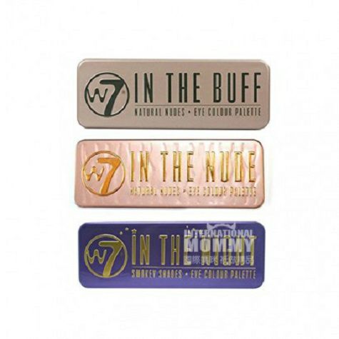 W7 Inggris W7 Dua Belas Nude Eyeshadow Palette Three Boxes Edisi Luar ...