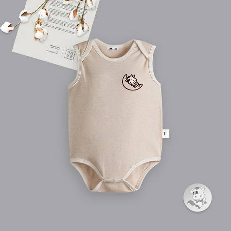 Verantwortung pria dan wanita bayi katun warna organik musim panas jum...