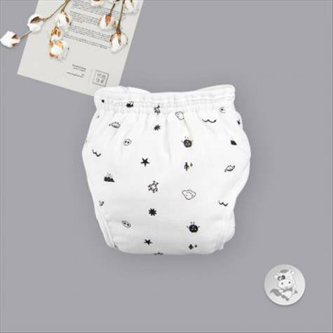 Verantwortung laki-laki dan perempuan bayi katun organik bernapas popo...