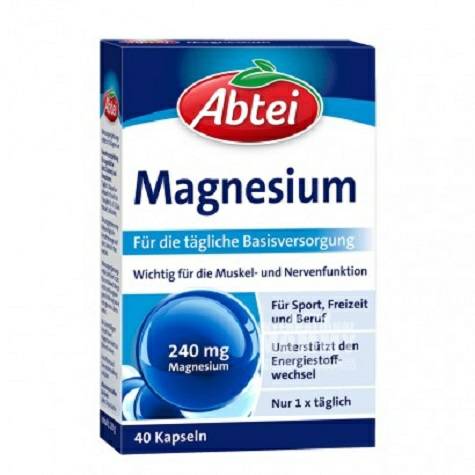 Abtei Jerman Abtei Mineral Magnesium Capsule Edisi Luar Negeri
